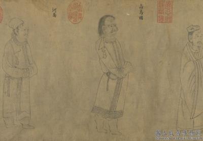 图片[2]-Copy of Emperor Yuan of Liang’s “Foreign Visitors Coming to Court”-China Archive